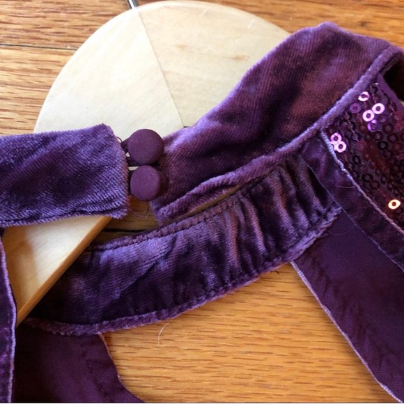 SOLD! Free People Film Noir Plum Sequin Mini Dress - Picture 9 of 10